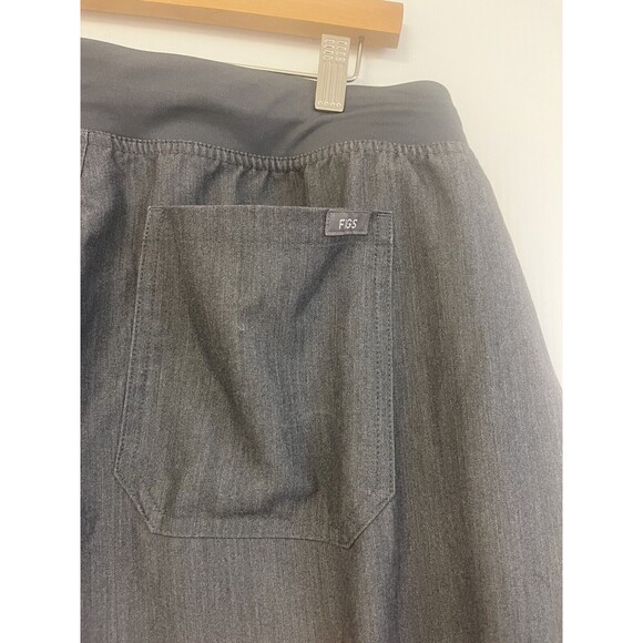 Figs Womens Technical Collection Livingstone Flat Front Gray Scrub Pants Size XL - Picture 3 of 5